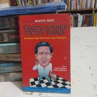 TAKTIK SUKSES UNTUK BISNIS Panduan bagi Usahawan dan Manajer