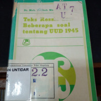 TEKS RESMI DAN BEBERAPA SOAL TENTANG UUD 1945