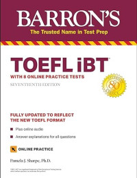 Image of BARRON'S TOEFL IBT  : WITH 8 ONLINE PRACTICE TESTS
