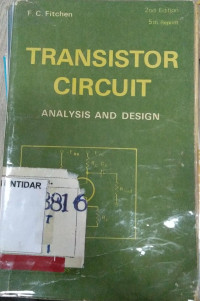 Transistor Circuit Analysis and Design