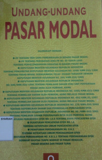 UNDANG-UNDANG PASAR MODAL