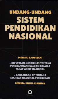 UNDANG-UNDANG SISTEM PENDIDIKAN NASIONAL