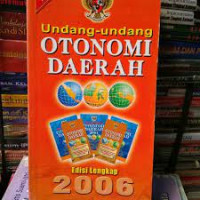 UNDANG-UNDANG OTONOMI DAERAH