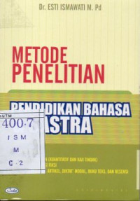 Image of Metode Penelitian Pendidikan Bahasa & Sastra