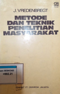 METODE DAN TEKNIK PENELITIAN MASYARAKAT