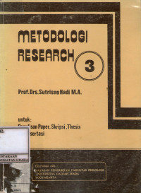 METODOLOGI RESEARCH JILID 3