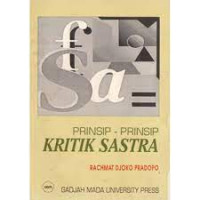 Prinsip-Prinsip Kritik Sastra